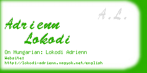 adrienn lokodi business card